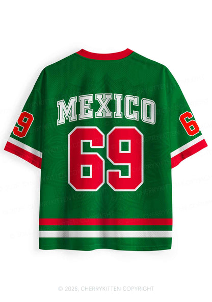 Custom Green Mexico Sombrero Y2K Sport Jersey Shirts Cherrykitten