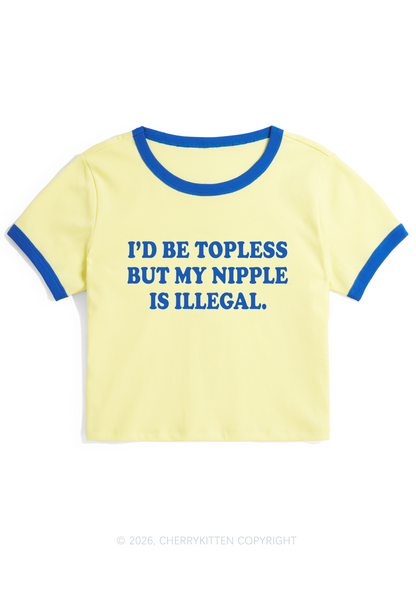 My Nxpple Is Illegal Y2K Ringer Tee Cherrykitten