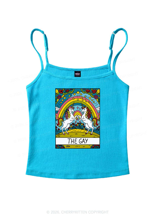 The Gay Unicorn Pride Y2K Spaghetti Strap Cami Cherrykitten