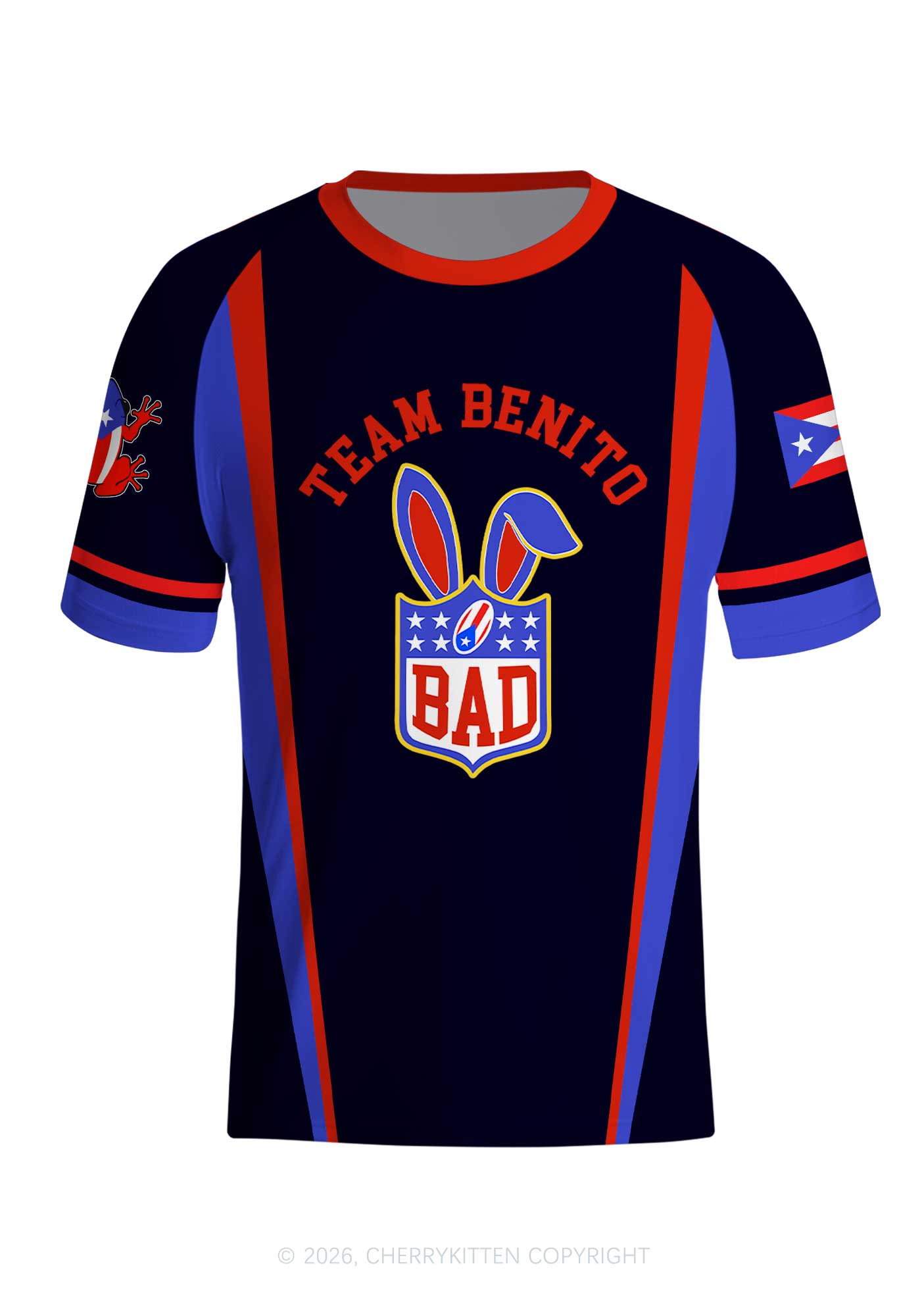 Black Football Bunny Y2K Football Jersey Shirts Cherrykitten