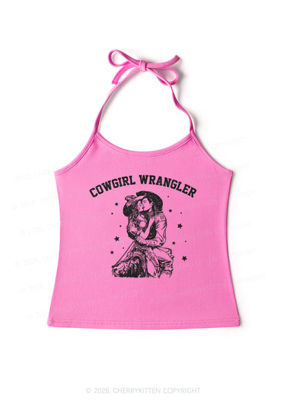 Cowgirl Wrangler Pride Y2K Halter Neck Cami Cherrykitten