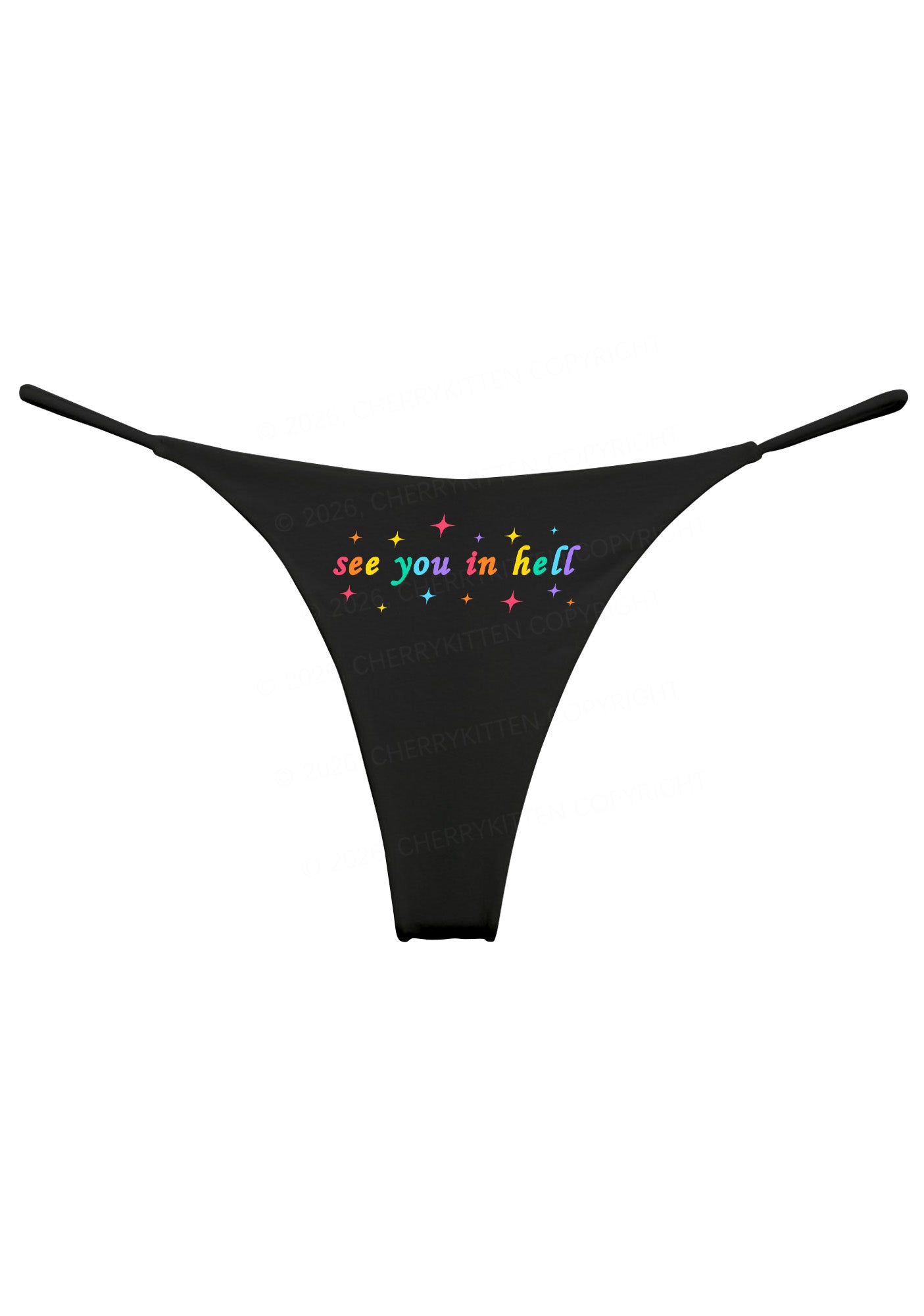 See You In Hell Pride Y2K Bikini String Thong Cherrykitten