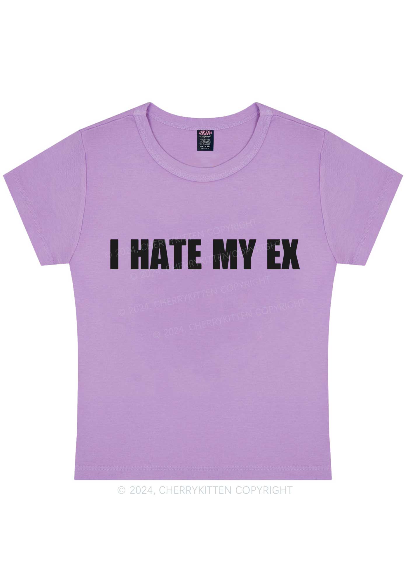 I Hate My EX Y2K Baby Tee Cherrykitten