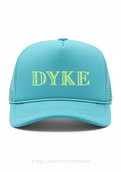 DYKE Pride Y2K Trucker Hat Cherrykitten