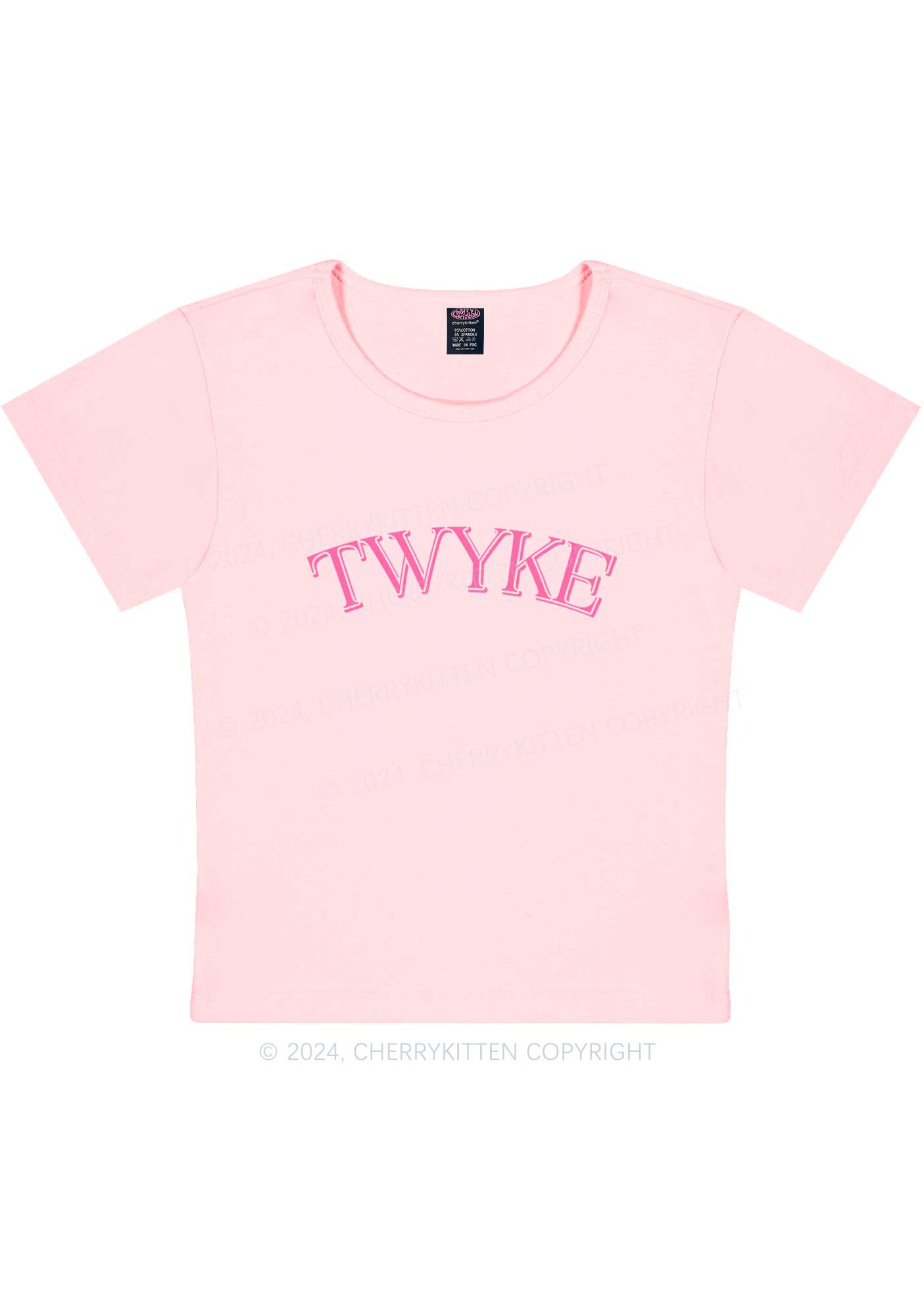 TWYKE Y2K Baby Tee Cherrykitten