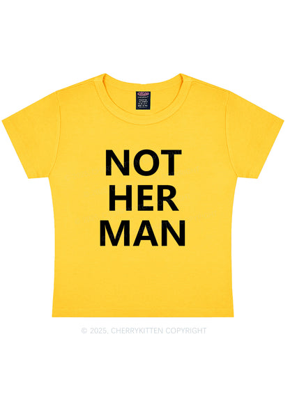 Not Her Man Y2K Baby Tee Cherrykitten
