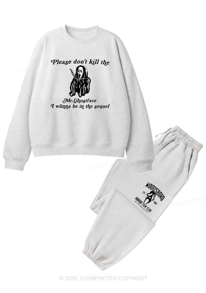 Halloween In The Sequel Y2K Fleece Sweatshirts Set Cherrykitten