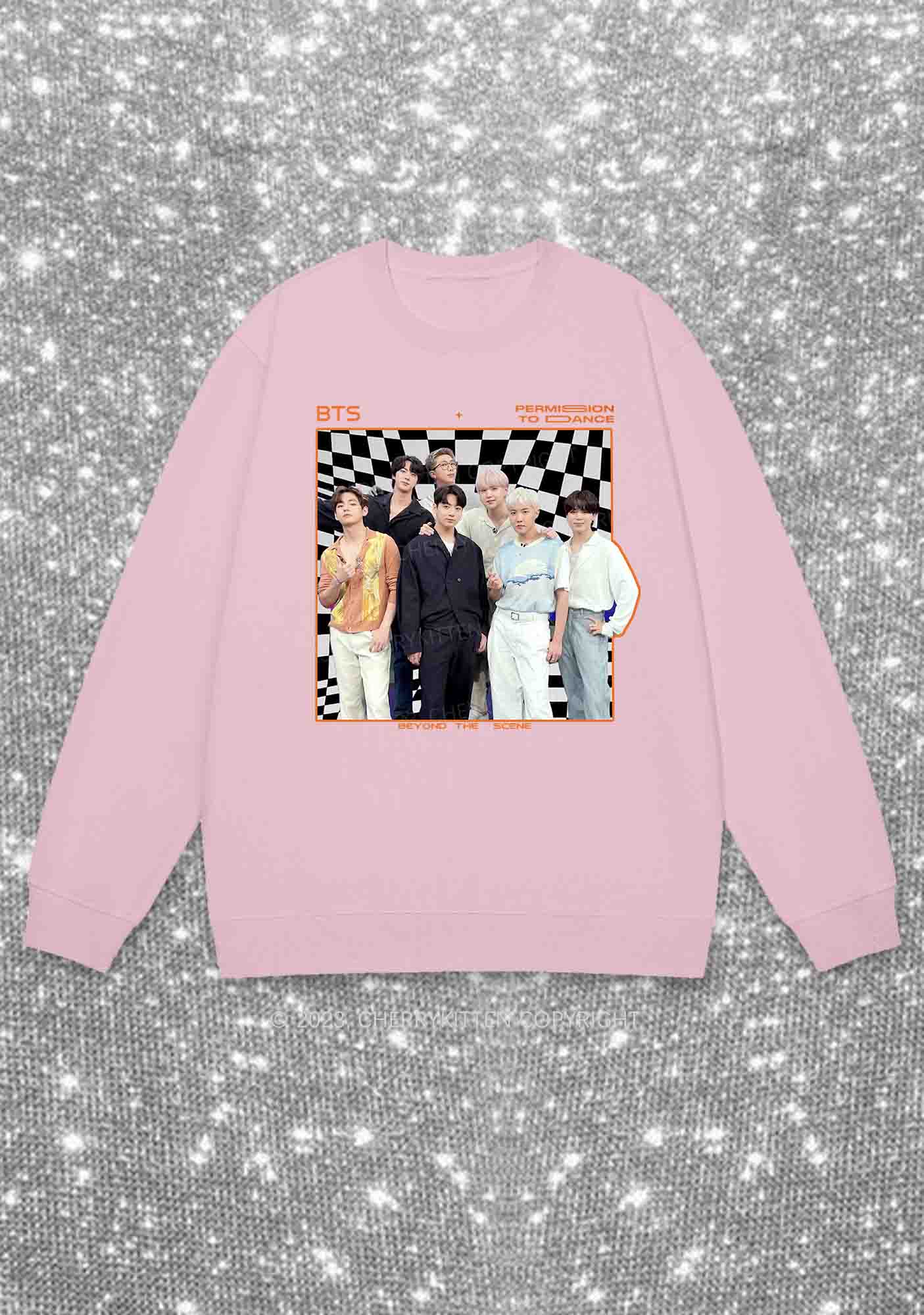 Bangtan Permision To Dance Kpop Y2K Sweatshirt Cherrykitten