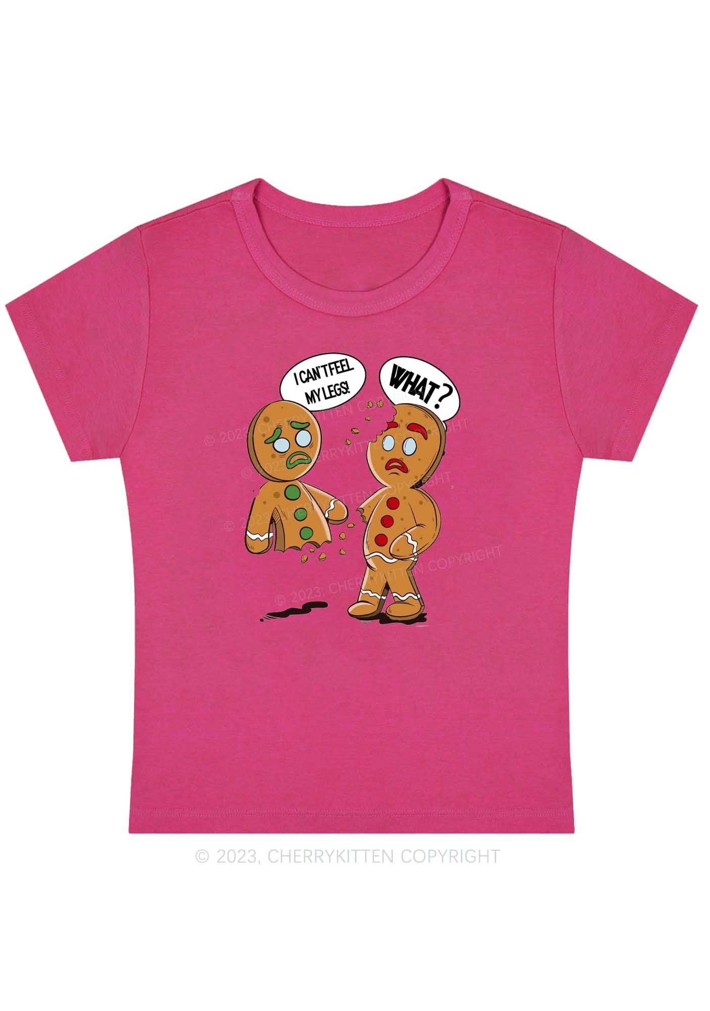 I Can't Feel My Legs Christmas Baby Tee Cherrykitten