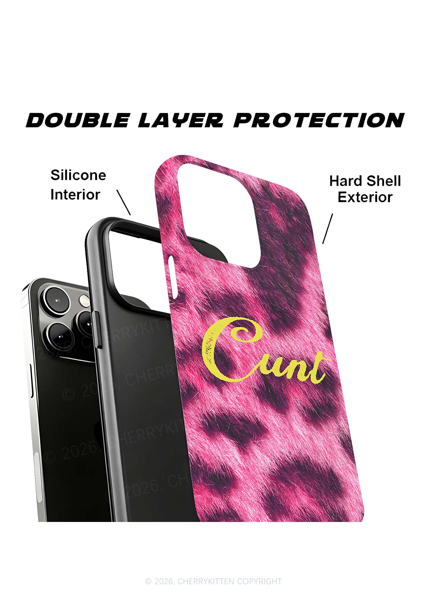 Pink Leopard Cxxt Y2K Phone Case Cherrykitten