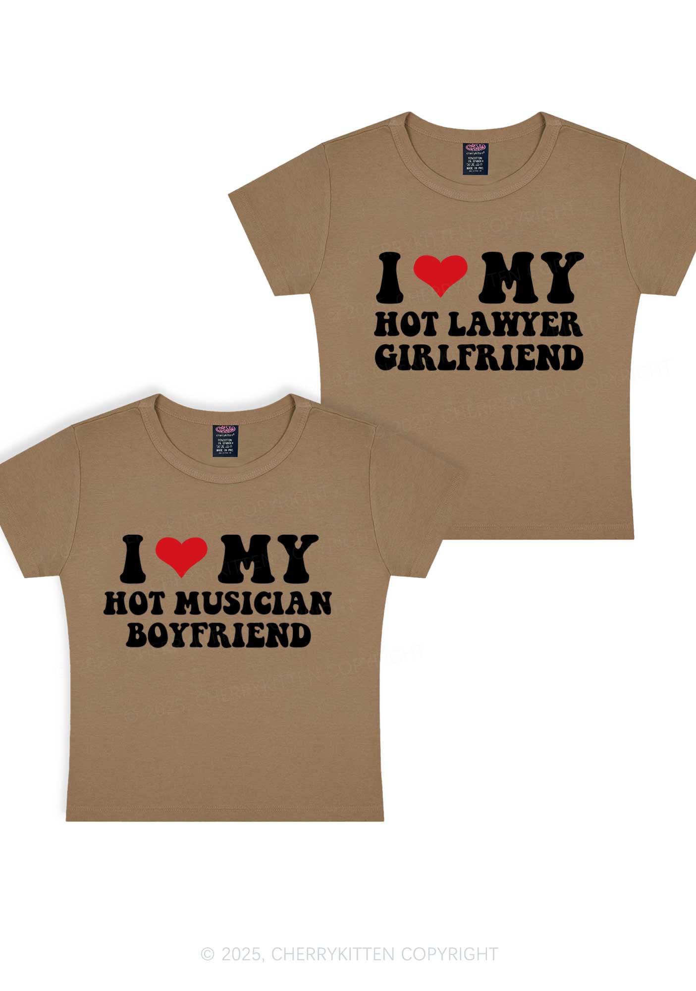 Custom My Hot Lawyer GF Y2K Valentine's Day Baby Tee Cherrykitten