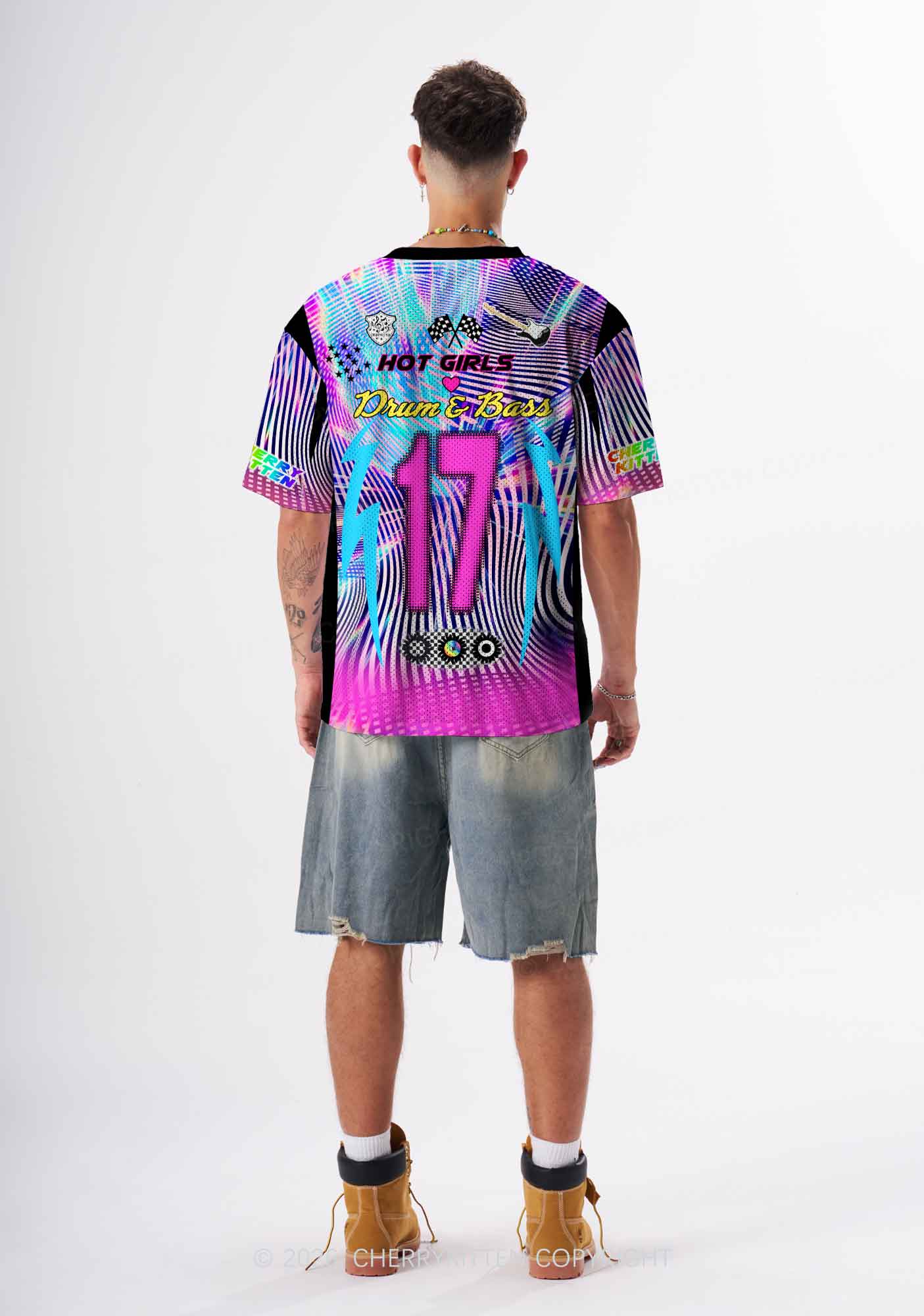Hot Girls Love Drum And Bass Y2K Sport Jersey Shirts Cherrykitten