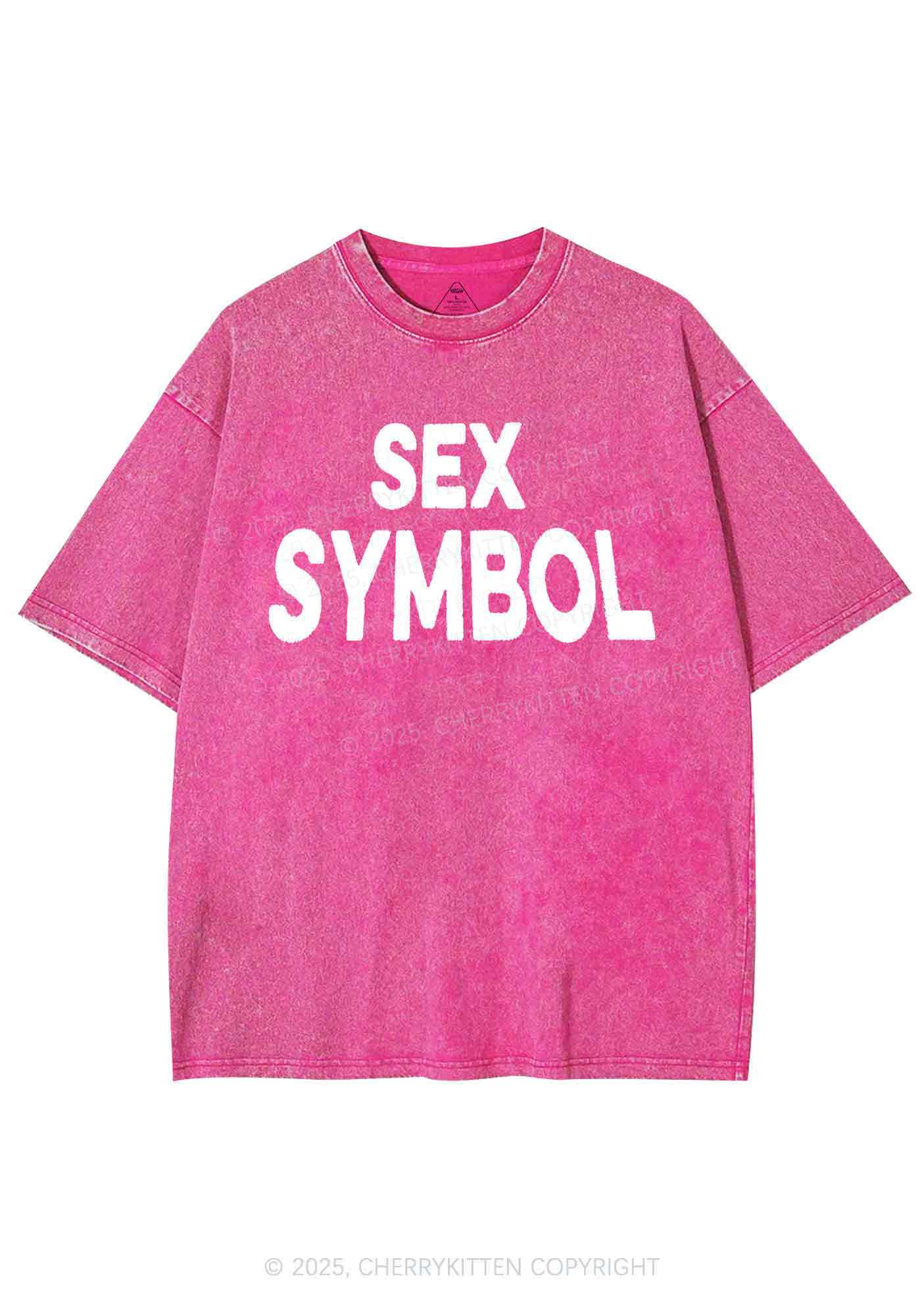 Sx Symbol Y2K Shirts Washed Tee Cherrykitten