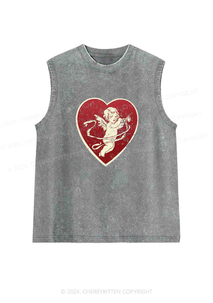 Trumpet Cupid Y2K Washed Tank Cherrykitten
