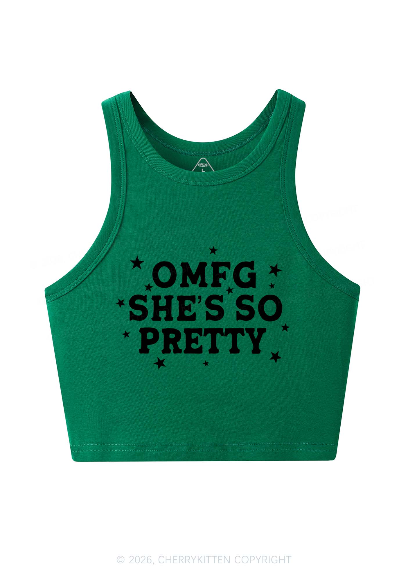 OMFG Shes So Pretty Pride Y2K Crop Tank Top Cherrykitten