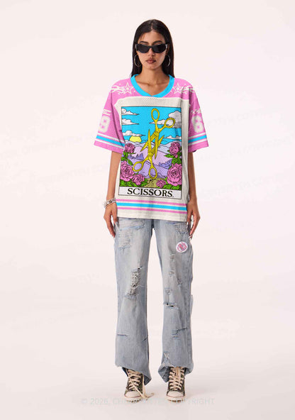 Yellow Scissors Pride Y2K Sport Jersey Shirts Cherrykitten