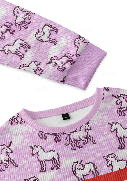 Cxxt Horse Y2K Knit Sweatshirt Cherrykitten
