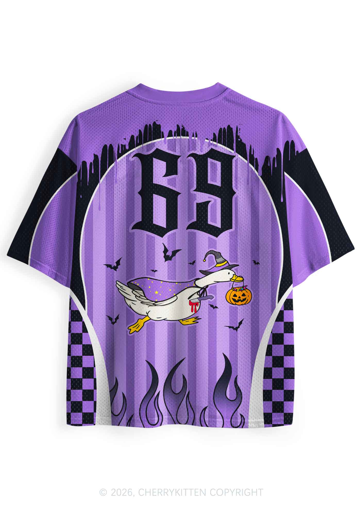 Halloween Spooky Goose On Loose Y2K Sport Jersey Shirts Cherrykitten