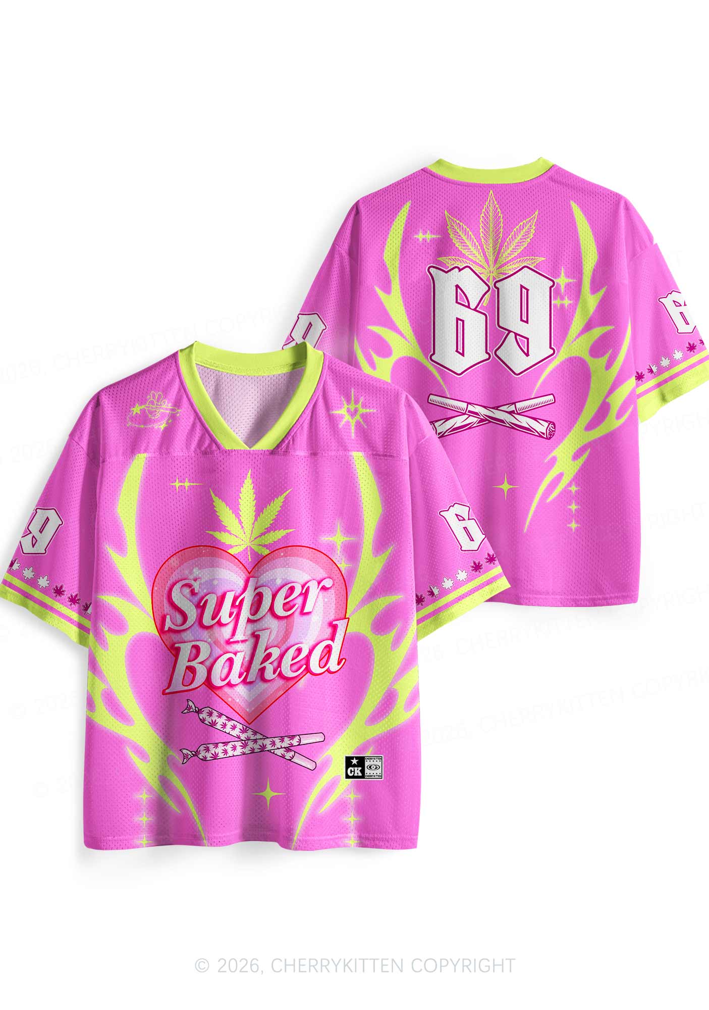 Super Baked Y2K Sport Jersey Shirts Cherrykitten