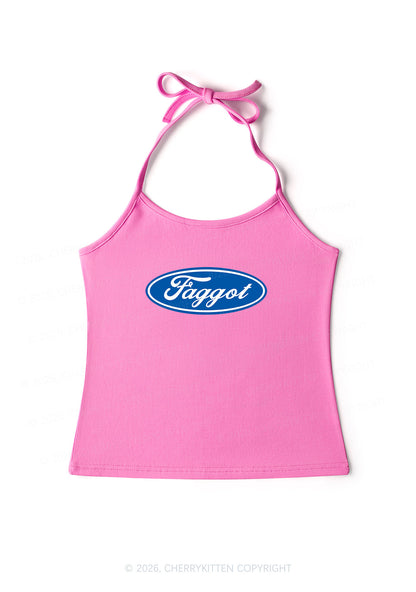 Faggot Pride Y2K Halter Neck Cami Cherrykitten
