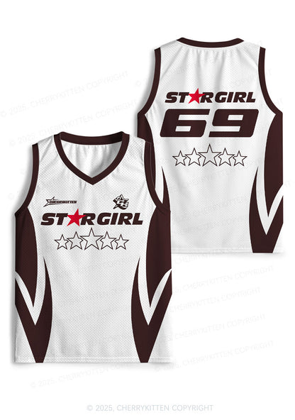 Custom Five Stars Girl Y2K Sport Jersey Tank Cherrykitten