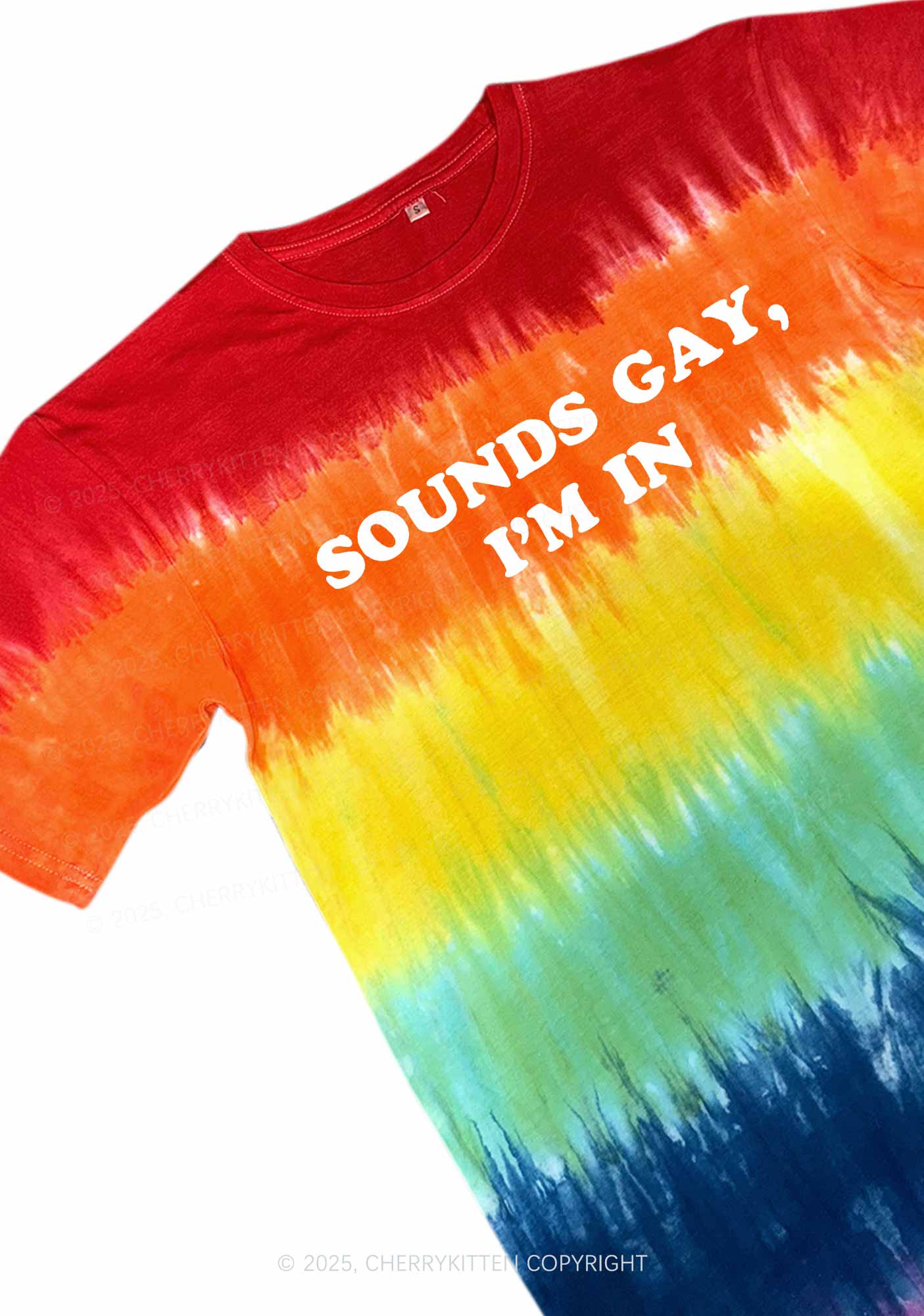Sounds Gay Y2K Tie Dye Shirts Cherrykitten