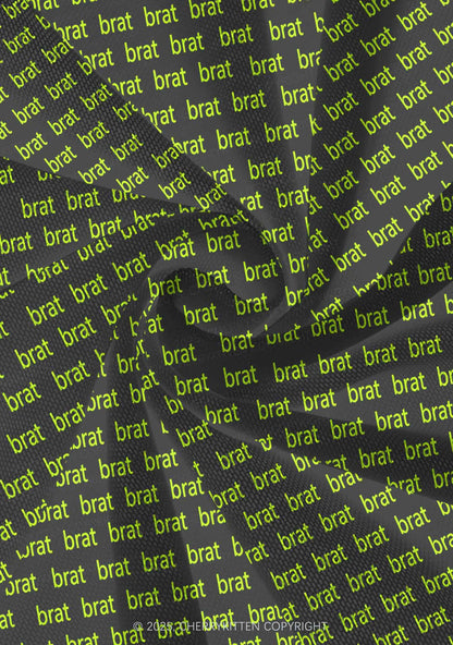 Green Brat Y2K Print Mini Layered Skirt Cherrykitten