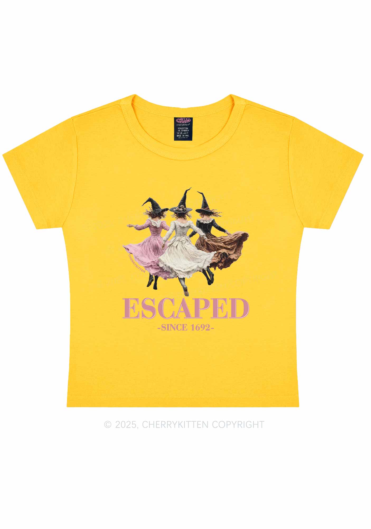 Halloween Escaped Skirts Witches Y2K Baby Tee Cherrykitten