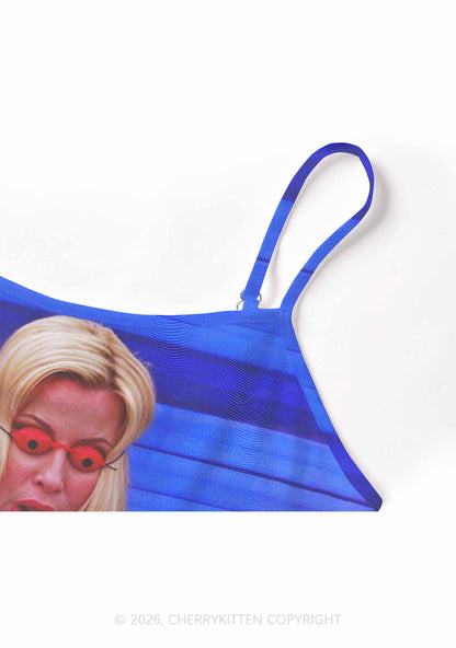 Red Eyeball Blonde Y2K Mesh Cami Tank Cherrykitten