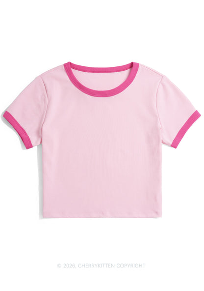 Plain Y2K Ringer Tee Cherrykitten