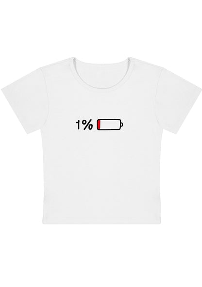 Curvy 1% Electricity Baby Tee