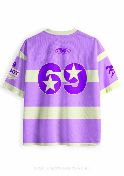 Purple Faggot Stripes Pride Y2K Sport Jersey Shirts Cherrykitten