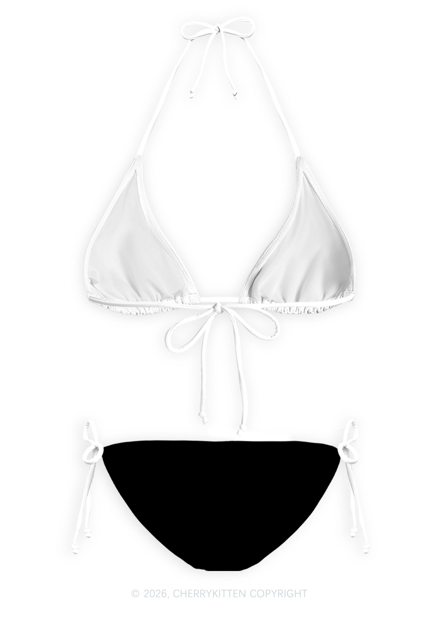 Gods Favorite Skull Y2K Print Bikini Set Cherrykitten