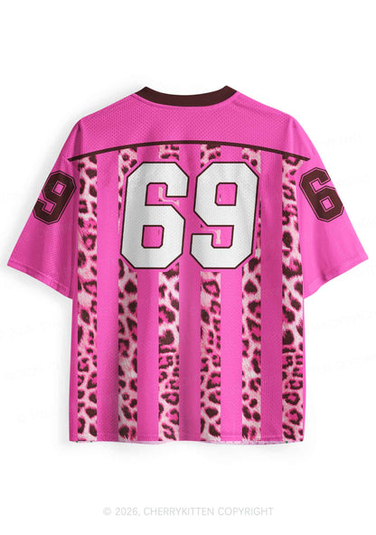 Kiss More Girls Leopard Butterfly Pride Y2K Sport Jersey Shirts Cherrykitten