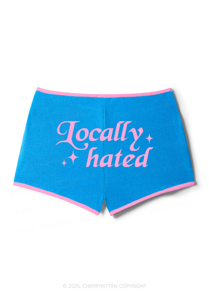 Locally Hated Y2K Contrast Mini Shorts Cherrykitten