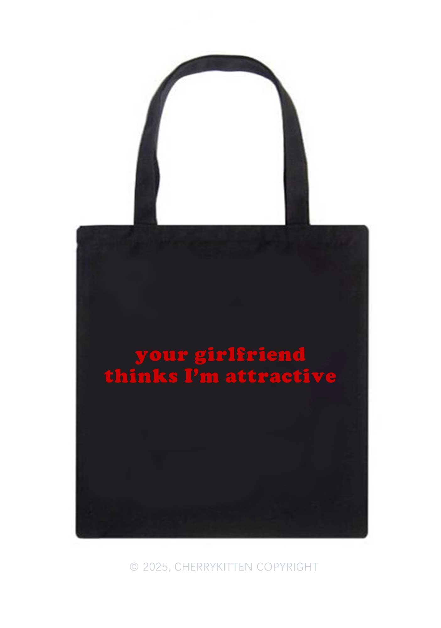 Im Attractive Pride Y2K Canvas Tote Bag Cherrykitten