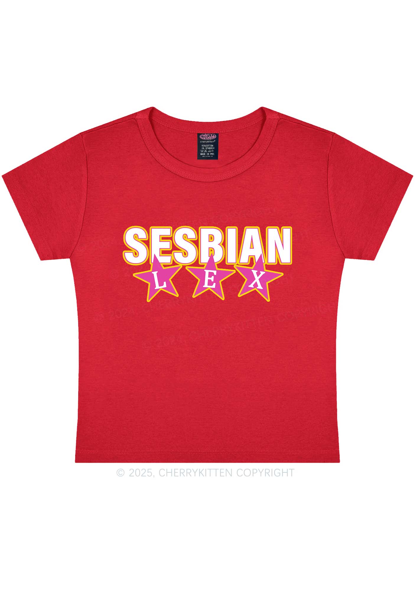 Sesbian Lex Y2K Baby Tee Cherrykitten