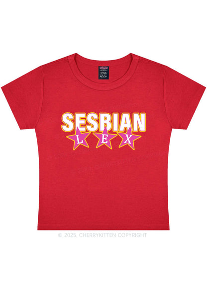 Sesbian Lex Y2K Baby Tee Cherrykitten