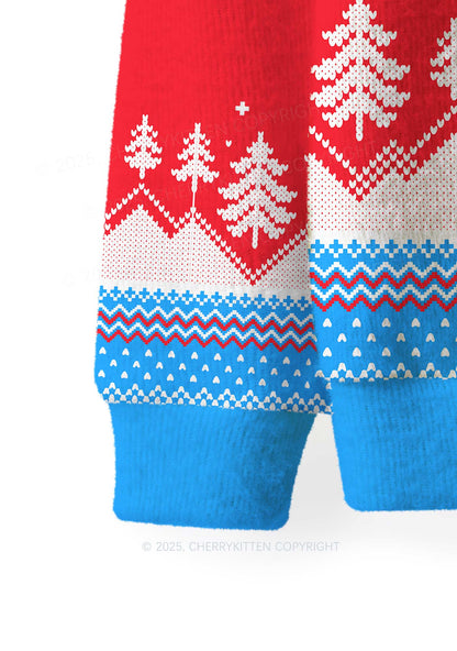 I Support A Mans Right Y2K Christmas Knit Sweatshirt Cherrykitten
