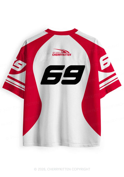 Get On My Knees For Hot Girls Pride Y2K Sport Jersey Shirts Cherrykitten