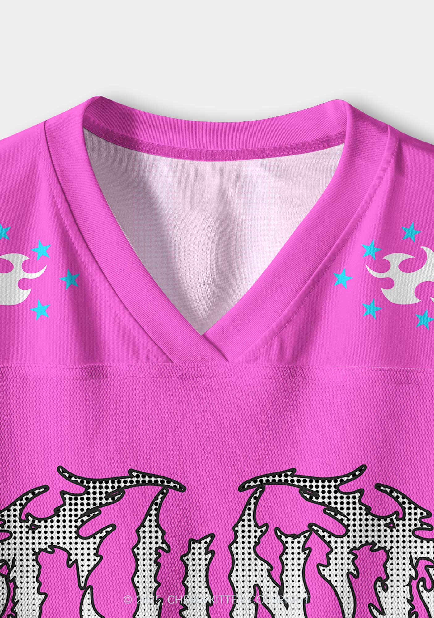 Custom Goth Pink Cxxt Y2K Crop Sport Jersey Shirts Cherrykitten