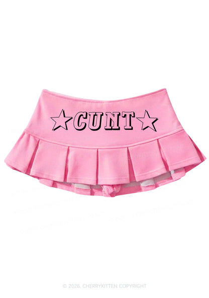 Star Count Y2K Mini Pleated Skirts Cherrykitten