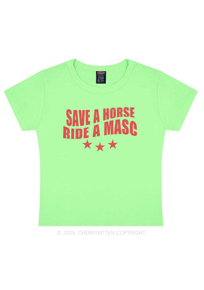 Ride A Masc Pride Y2K Baby Tee Cherrykitten