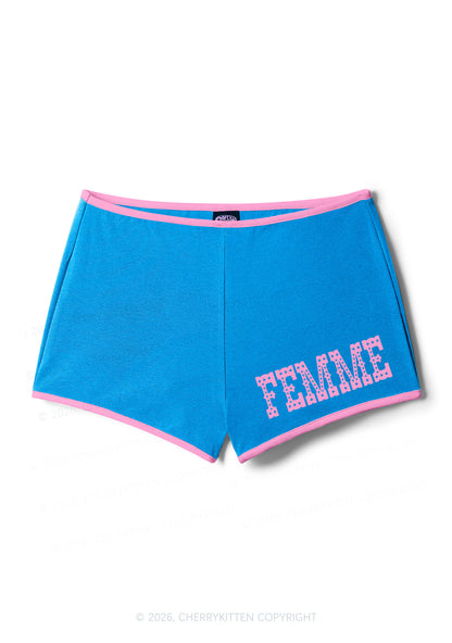 Pink Femme Pride Y2K Booty Shorts Cherrykitten