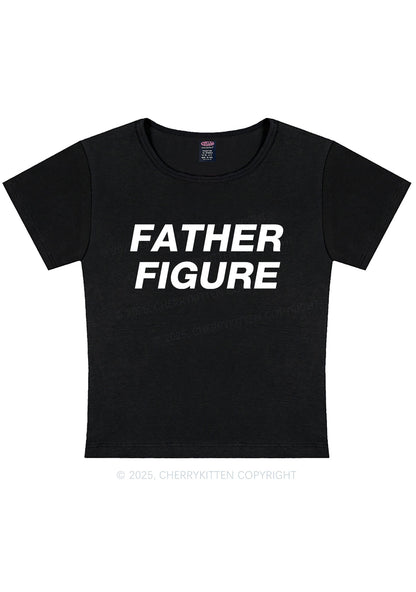 Curvy Father Figure Y2K Baby Tee Cherrykitten
