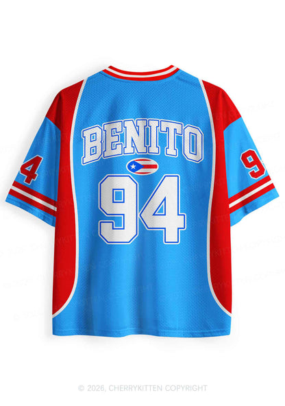 Light Blue Football Bunny Y2K Sport Jersey Shirts Cherrykitten