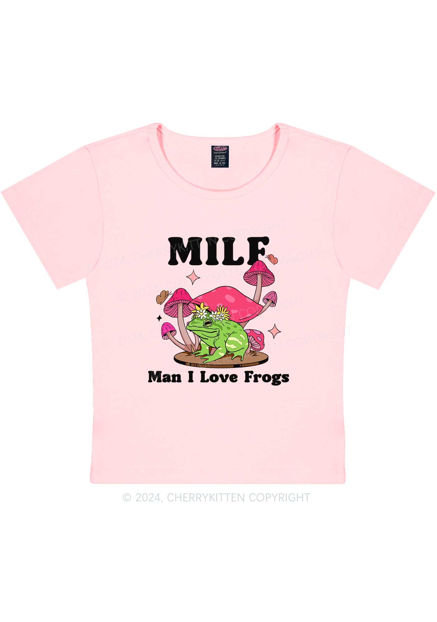 Mxxf Frog Y2K Baby Tee Cherrykitten