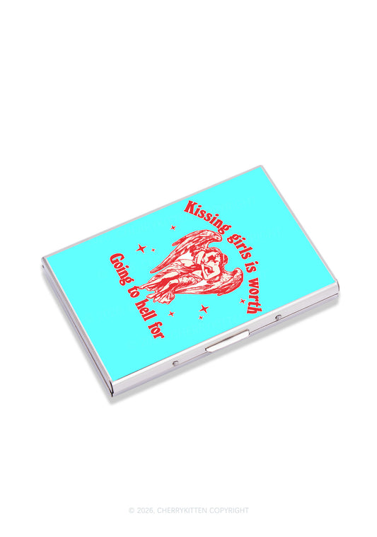 Kissing Girls Is Worth Pride Y2K Mirror Cigarette Case Cherrykitten
