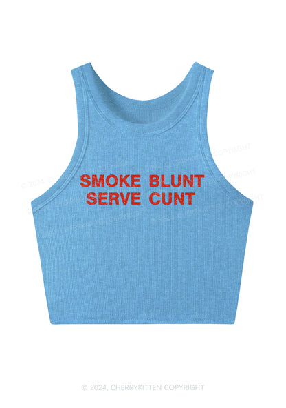 Smoke Blunt Y2K Crop Tank Top Cherrykitten