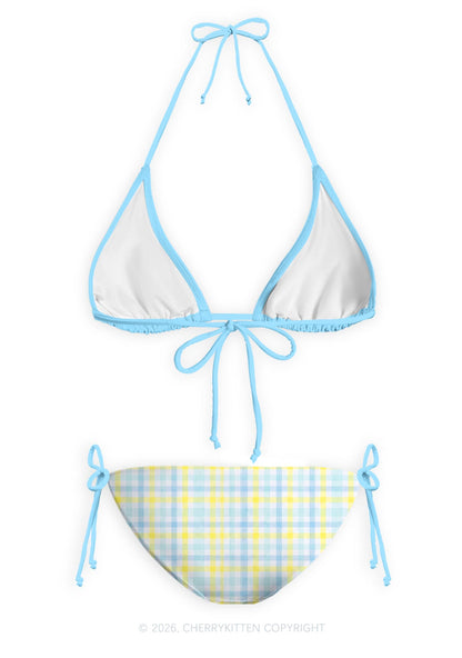 Blue Bimbo Y2K Print Bikini Set Cherrykitten